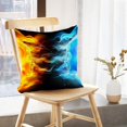 thumbnail image 5 of LALILO Throw Pillow Covers Two With Fire Hot Orange And Blue Sun Cushion Cover 18" x 18", 1463 Pack, 5 of 6