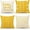 Yellow, variant on Spring Summer Modern Throw Pillow Covers 18 x 18 Inch Set of 4, Home Sweet Home Farmhouse Holiday Green Cushion Case for Home Sofa Couch Decoration TH194