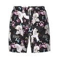 thumbnail image 4 of Lsque Mens Swim Trunks Cute Poodle Dog Pattern - Bathing Suit Compression Liner - Beach Swim Shorts Swimwear - (S-3XL) - Stretch Quick Dry -Medium, 4 of 9