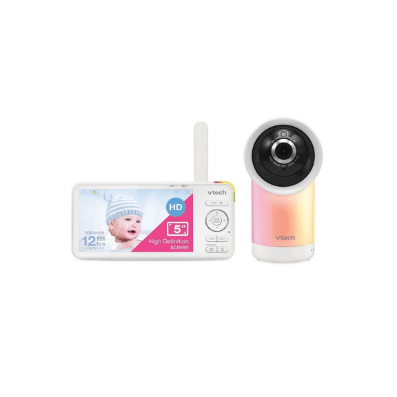 VTech VT 5" Video Baby Monitor with 2 Parent Units, White