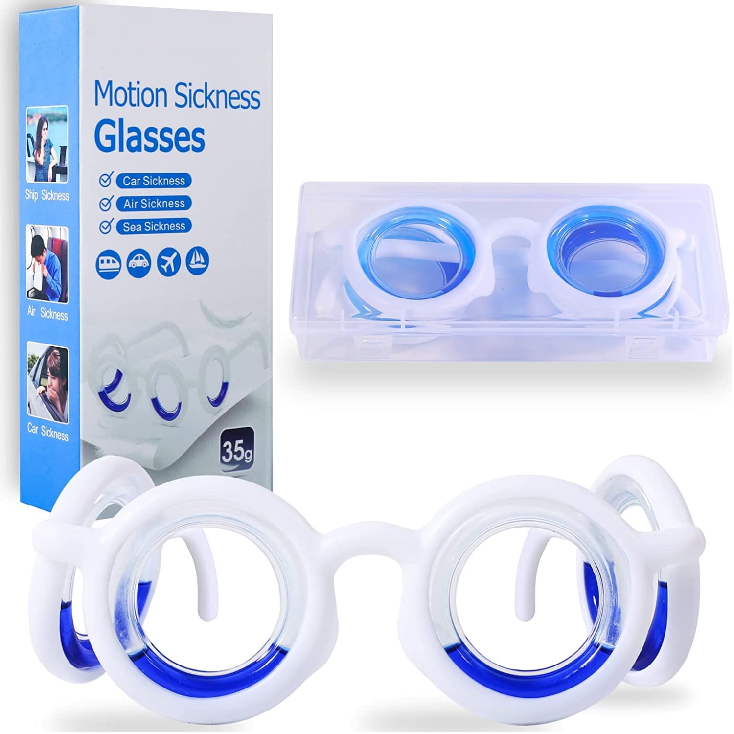 SUNCHARM Motion Sickness Glasses, Anti Motion Sickness Glasses for Kids