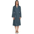 thumbnail image 3 of TowelSelections Women's Robe Turkish Cotton Soft Terry Kimono Bathrobe Small/Medium Flint Stone, 3 of 5