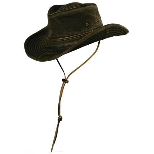 Black canvas outback hat Clearance