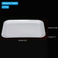thumbnail image 2 of Uxcell 12.8x10.1" Fast Food Tray, 2 Pack Plastic Serving Tray Reusable Multi-Purpose Rectangle Tray White, 2 of 5