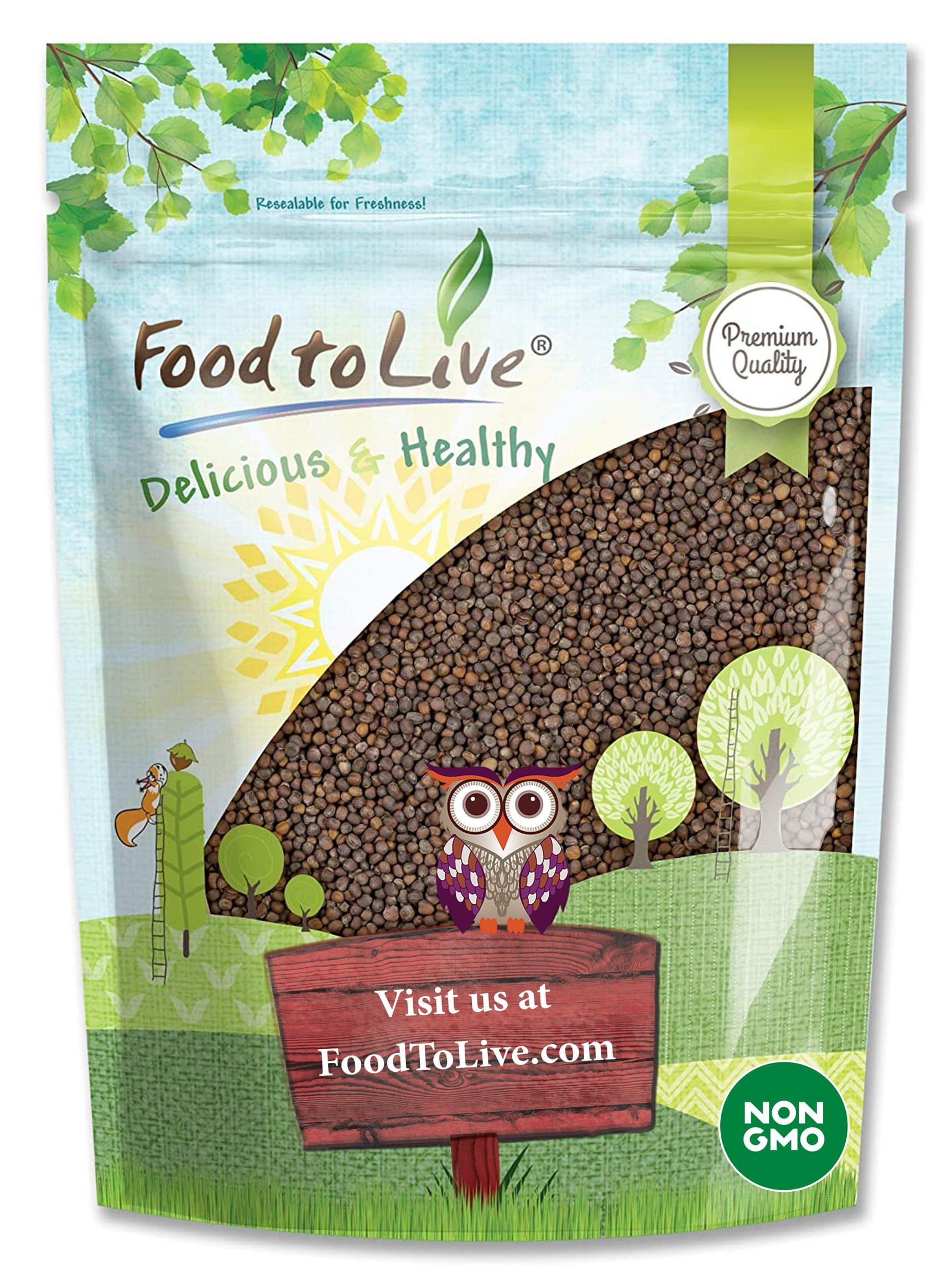 Kale Sprouting Seeds, Non-GMO Verified, 0.5 Pounds — Non-GMO, Raw, Vegan, Kosher — by Food to Live