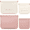 Pink and White, variant on 4-Pack Snap Closure Mini Cosmetic Pouches, Purse Organizer Bags for Small Item Storage