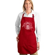 LA Pop Art Full Length Word Art Apron - ASTRONAUT