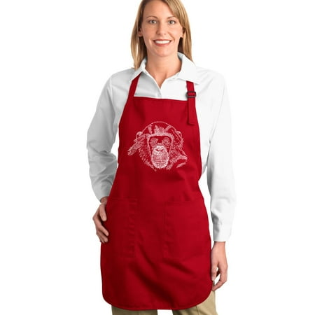 LA Pop Art Full Length Word Art Apron - ASTRONAUT