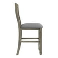 thumbnail image 4 of Furniture of America Wuor Wood Padded Counter Chairs in Gray (Set of 2), 4 of 9