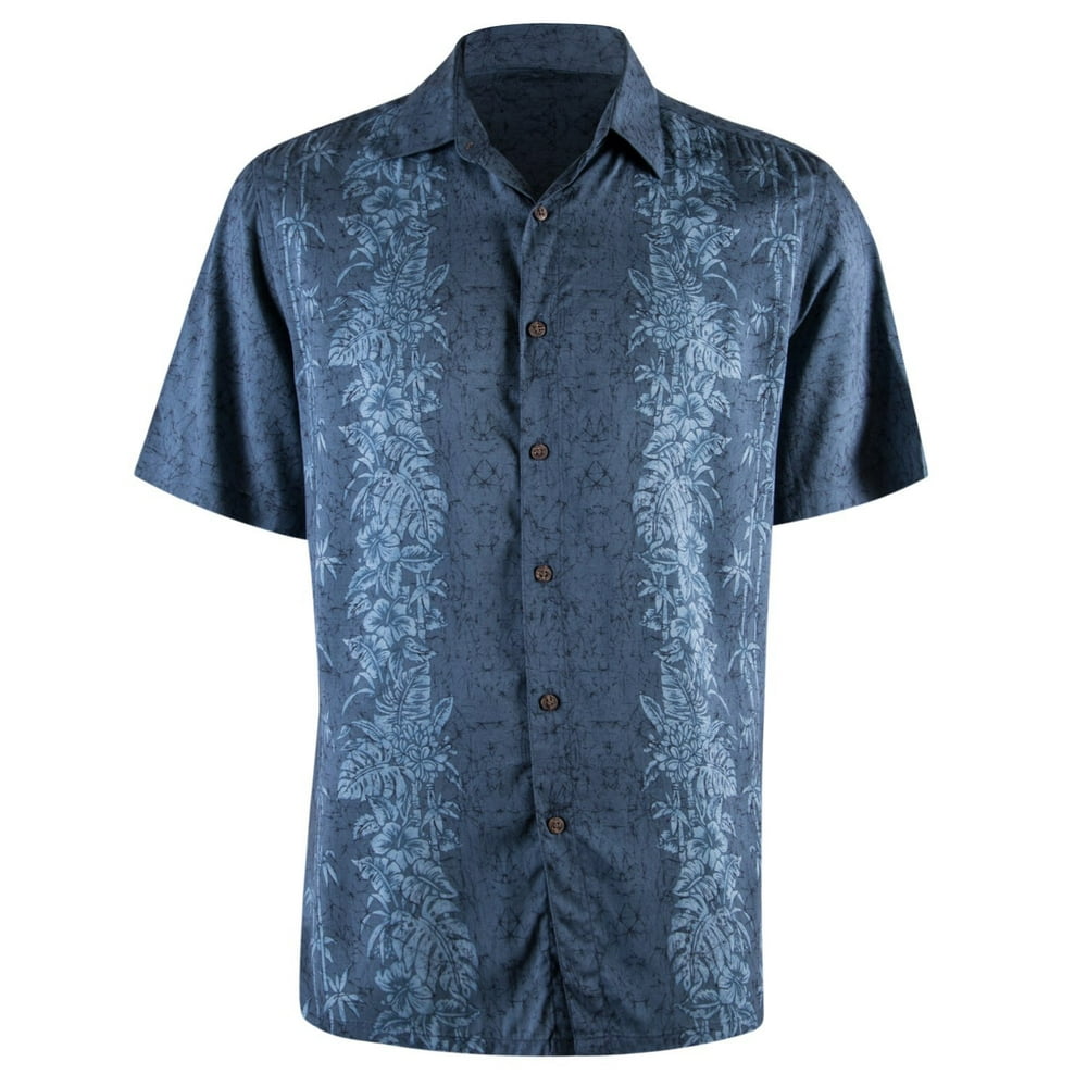 Campia Moda - Campia Men's Rayon Print Shirt (Blue 17, XL) - Walmart ...