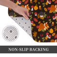 thumbnail image 6 of Rateoe Autumn Hedgehog and Fox Cute Pattern Flannel Door Mat Indoor Outdoor Entrance, Waterproof All-Weather Doormat,Fade Resistant, Low Profile Entryway Mat 16x24in, 6 of 7