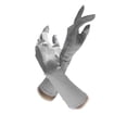thumbnail image 2 of Gravity Threads Gants Satin Opéra au-Dessus du Coude 14,7 Pouces Argent, 2 of 2