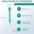 thumbnail image 6 of 5 in 1 Mini Toothbrush & Floss & Tongue Scraper & Toothpick Set, 5 in 1 Toothbrush & Floss, Disposable Toothbrushes with Toothpaste for Travel Gathering Use, 6 of 6