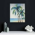 thumbnail image 4 of Nawypu  Canvas Nature Artwork for Home Green Blue Palm Trees Rustic Abstract Paintings for Bedroom Living Room Office Walls - 16x20 inch, 4 of 4