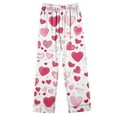 thumbnail image 4 of Rciityk Valentines Pjs Sets for Woman Cute Heart Print Long Sleeve Button Up Shirt Top with Long Pant Pajama Sets Lounges Ladies Pajamas Sets, 4 of 4