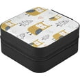 thumbnail image 3 of GZHJMY Owls and Trees Small Jewelry Box, Travel Portable Square Jewelry Case for Ring, Pendant, Earring, Necklace Organizer Storage Holder Boxes, 3 of 7