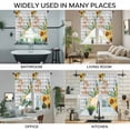 thumbnail image 3 of Sunflower Swag Valances for Windows, Kitchen Curtains 36 Inch Length 2 Panels Set, Summer Botanical Checkered Yellow Floral Short Curtains for Small Windows Rod Pocket Cafe Curtains Drapes 28"x36", 3 of 8