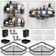 thumbnail image 2 of Wall Mounted Corner Rack for Toiletries Storage No Drilling Adhesive Bathroom Storage Shelf for Bathroom, 2 of 5