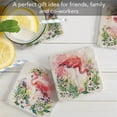 thumbnail image 6 of Thirstystone Summer Flamingos 4-Pack Assorted Tumbled Tile Coasters, 6 of 6