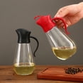 thumbnail image 2 of Botella de aceite abatible automática de acrílico, apertura y cierre automáticos por gravedad, sin colgar aceite, botella de condimento a prueba de fugas, olla de aceite de gran capacidad con asa, 2 of 2