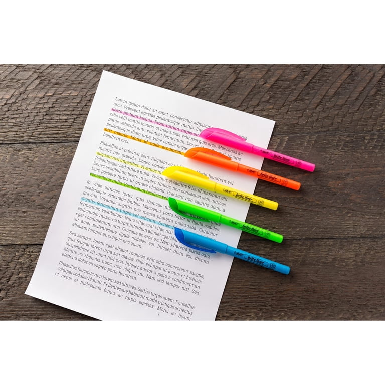 BIC Brite Liner Highlighters, Chisel Tip, 12 Count photo 6