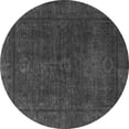 thumbnail image 1 of Ahgly Company Indoor Round Abstract Gray Modern Area Rugs, 7' Round, 1 of 4
