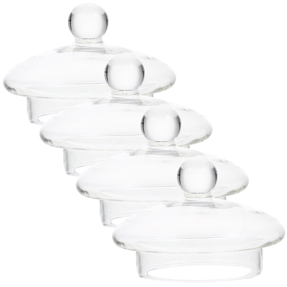 Replacement Glass Teapot Lid 4pcs Clear Lid for Water Kettle Transparent Parts 8 2cm