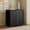 Black-B, variant on Wiilayok 31.5" Fluted Buffet Sideboard Cabinet with Unique Pop-up Doors & Adjustable Shelves, Modern Console Storage for Living Room, Dining Room, Kitchen, Hallway (Black Gray)