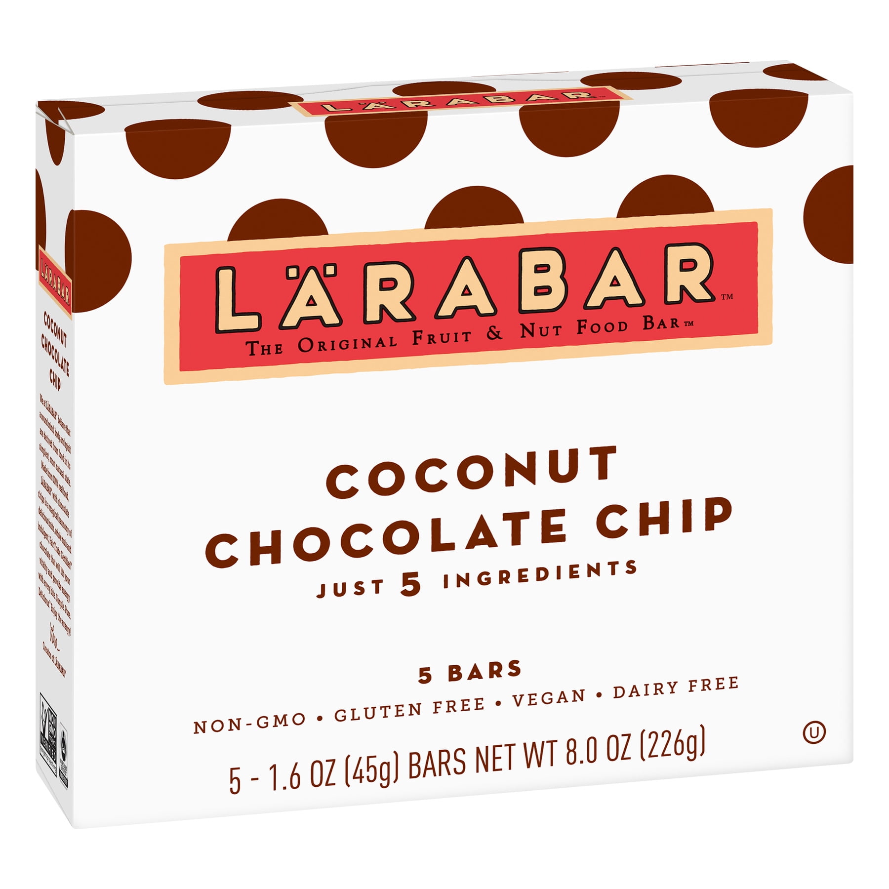 Larabar, Coconut Chocolate Chip, 5 Ct, 8 Oz