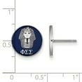 thumbnail image 2 of White Sterling Silver Earring King Blue Women'S Greek Phi Sigma 12 mm, 2 of 2