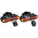 thumbnail image 2 of Yuarrent Luz trasera de bicicleta duradera con intermitentes convenientes para luz Led de seguridad para alarma de bicicleta Ciclismo redondez, 2 of 2