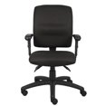 thumbnail image 2 of Boss Office Products Fabric Task Office Chair with Adjustable Arms in Black, 2 of 3