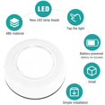 thumbnail image 2 of 7Pcs LED Battery-Powered Wireless Night Light Stick Tap Touch Lamp LED Stick-on Push Light Cordless Touch Light Wireless LED Light, 2 of 7