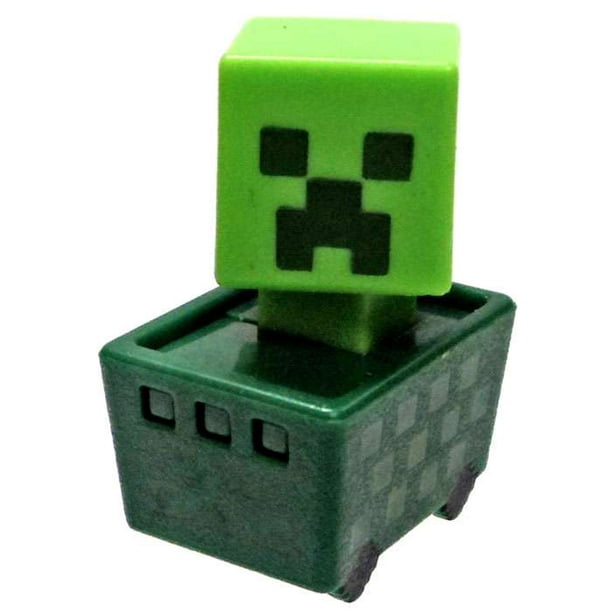 Minecraft Minecart Creeper In Cart Mini Figure Walmart Com Walmart Com