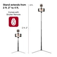 thumbnail image 3 of On Air Selfie Stick Tripod, 5" Ring Light with Extendable Tripod, USB-Powered, 3 of 8