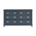 thumbnail image 6 of Benjara Sely Dresser, 55 Inch, 6 Drawers, Navy Blue Wood Nickel Ring Handles, 6 of 6