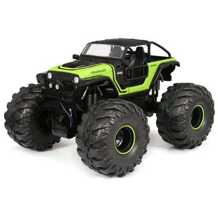 New Bright 1:6 RC Monster Truck Remote Control 4x4 Jeep Trailcat
