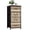Color 3, variant on Boho Dresser for Bedroom with 4 Storage Drawers Southwest geometric Chest of Drawers Steel Framed Fabric Closet Organizers for Entryway