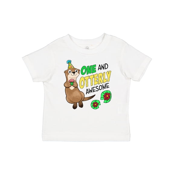 Inktastic One and Otterly Awesome Cute First Birthday Otter Boys or Girls Baby T-Shirt