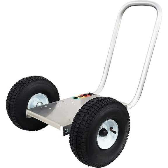 Ultimate Washer Professional Pressure Washer Cart Frame with Wheels and Push Handle (10 x 15, Silver)