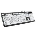 thumbnail image 3 of Xingzhi Computer Large Print Wired Keyboard Fluent Typing Lightweight USB Keyboards Cable Input Equipment Keypad Elderly Weak Sight, 3 of 8