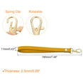 thumbnail image 2 of Uxcell Leather Wristlet Strap, 190mm/7.48" Hand Wrist Strap for Clutch Wallet Keychain Bag DIY (Yellow, Gold), 2 of 7