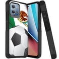 thumbnail image 1 of DALUX MetKase Hybrid Slim Phone Case Cover Compatible with Motorola Moto G Stylus 5G (2023) - Soccer Ball Mexico Flag, 1 of 3