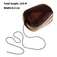 thumbnail image 3 of CHUANK Color Segment Dyed Gradient Brown Cotton Yarn  133M, 3 of 7
