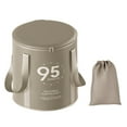 thumbnail image 2 of Lavabo plegable para pies, Cubo de baño para remojar los pies, con tapa Cubo para acampar Cubo portátil plegable para remojar los pies, para picnic Gris Yinane Cubo para remojar los pies, 2 of 8