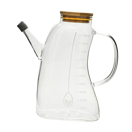 

Oil Dispenser Oil Jug 1000ml Refillable Kitchen Supplies Handheld Oil Bottles Oil Carafe Decanter for Roasting Party Oil