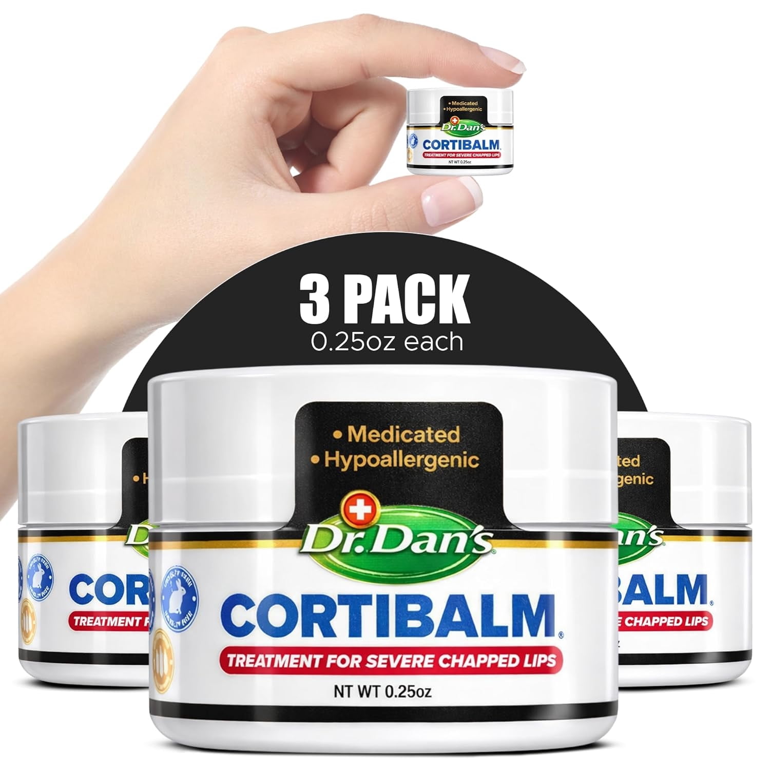 lip balm dr dan c Dr. Dans Medicated CortiBalm Balm, Treatment for Severe Chapped Lips, Cold Weather Ointment Dr. Dan's Cortibalm - Medicated