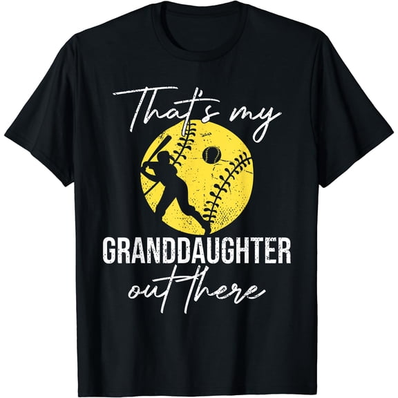 Grandparents Thats My Granddaughter Out There Softball T-Shirt