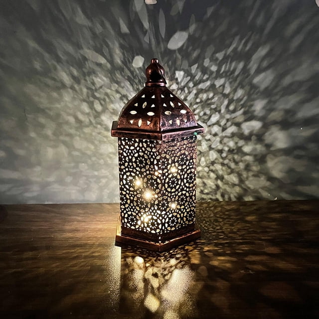Luz de Linterna Macarena decorativa Ahueca hacia fuera Lámpara de escritorio con pilas 268x15cm
