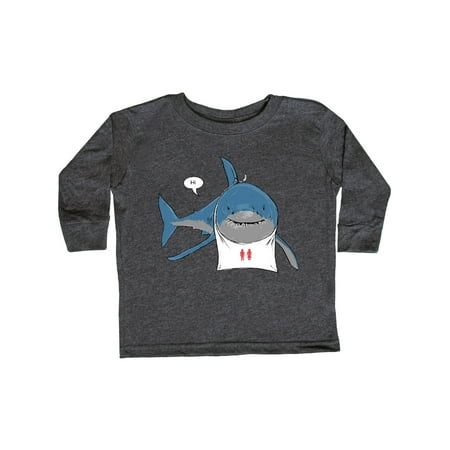 

Inktastic Shark Dinner Gift Toddler Boy or Toddler Girl Long Sleeve T-Shirt